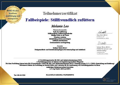 zertifikat dksl stillfreundlich zufuettern
