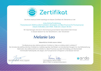 zertifikat ardo strategie zufuettern